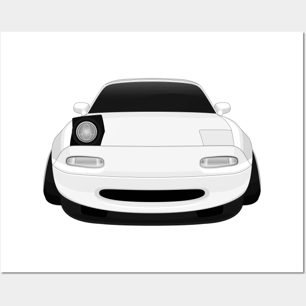 Miata white Wall Art by VENZ0LIC